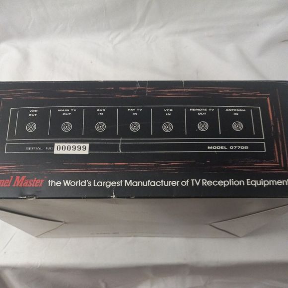 channel master video control center model 0770B remote main TV VCR - Picture 7 of 7